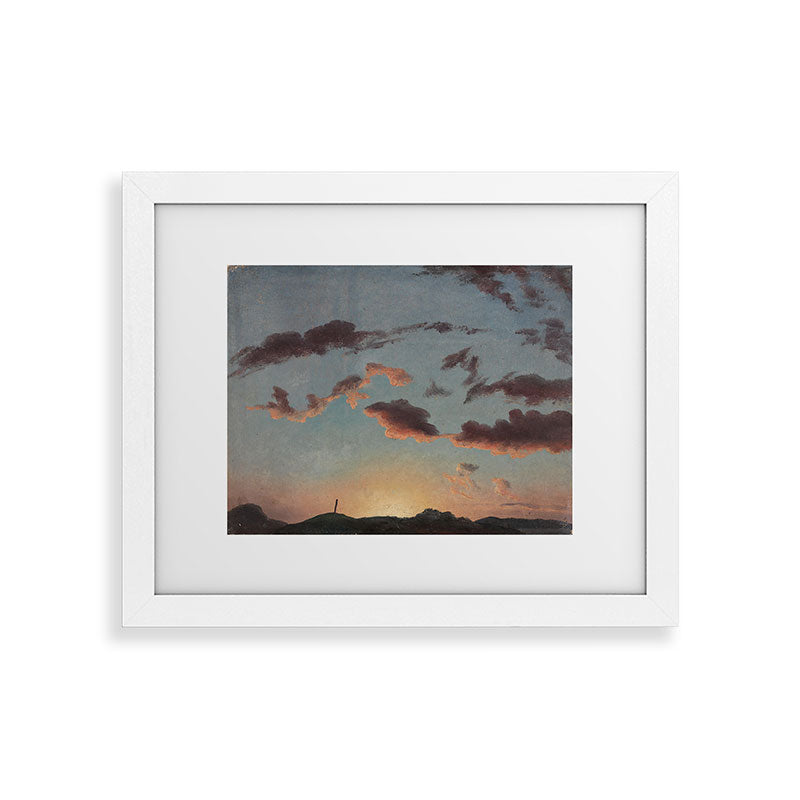 "Cloud Study" by Knud Baade, 1838 Framed Art Print