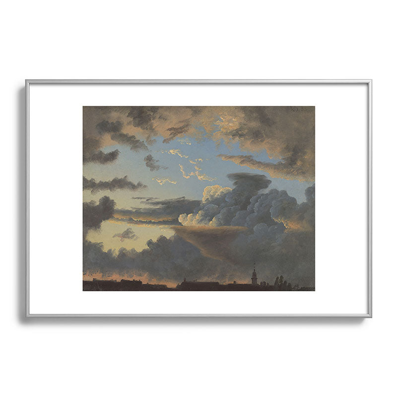 "Cloud Study" by Knud Baade, 1838 Framed Art Print