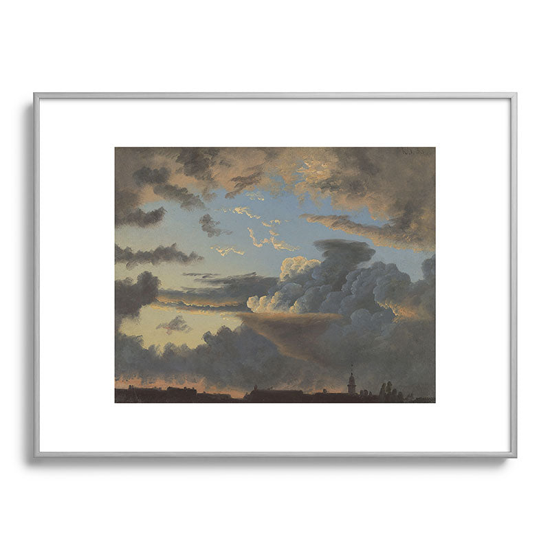 "Cloud Study" by Knud Baade, 1838 Framed Art Print