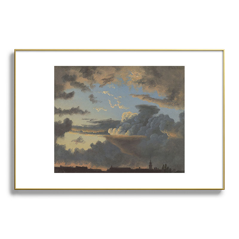 "Cloud Study" by Knud Baade, 1838 Framed Art Print