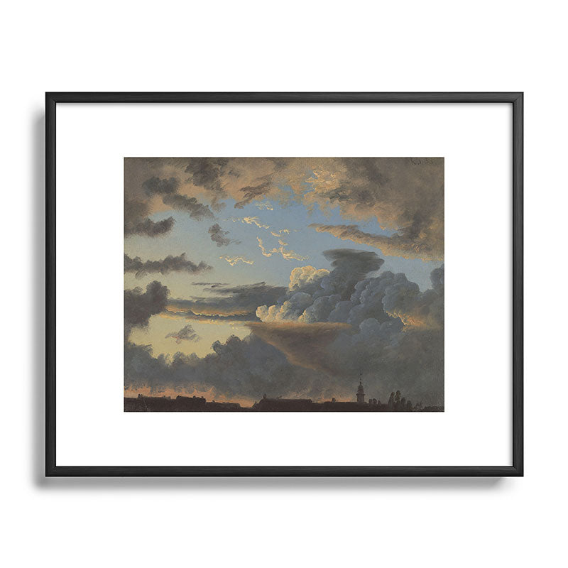 "Cloud Study" by Knud Baade, 1838 Framed Art Print