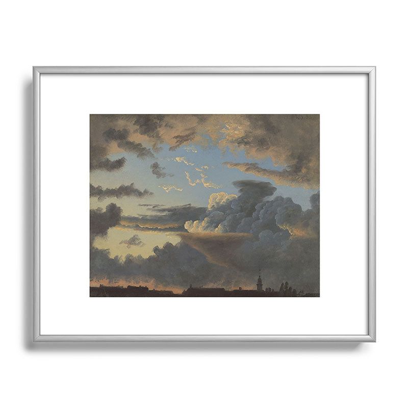 "Cloud Study" by Knud Baade, 1838 Framed Art Print