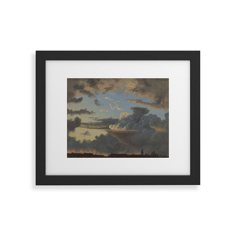 "Cloud Study" by Knud Baade, 1838 Framed Art Print