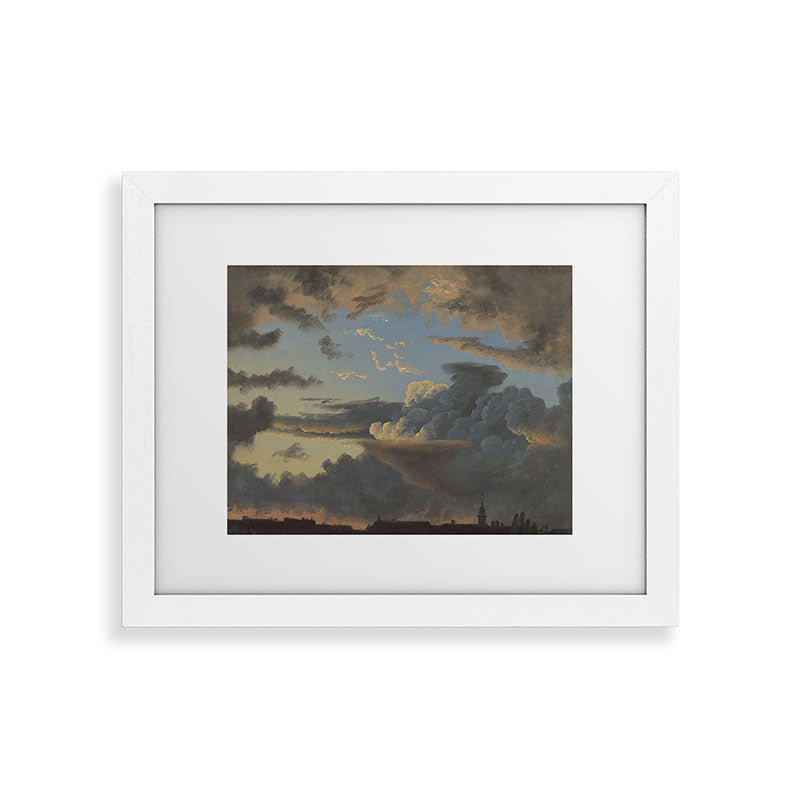 "Cloud Study" by Knud Baade, 1838 Framed Art Print