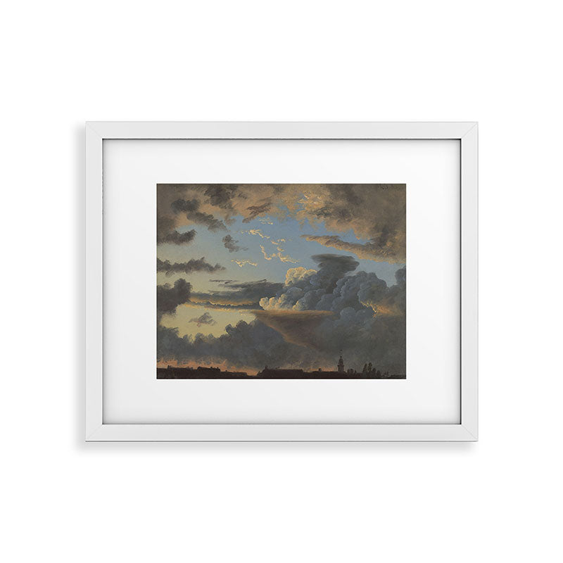 "Cloud Study" by Knud Baade, 1838 Framed Art Print