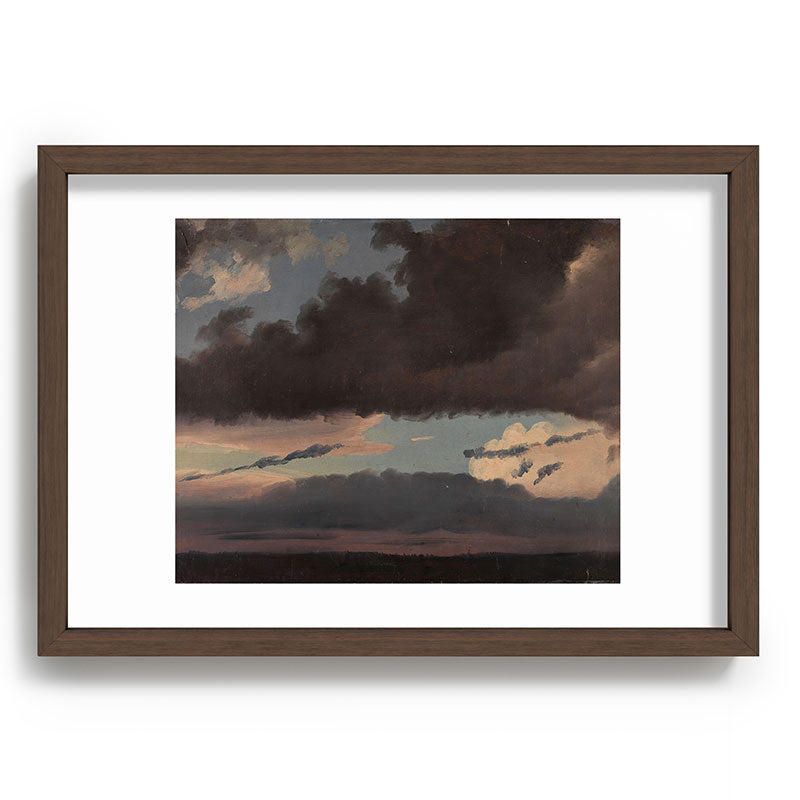 "Cloud Study" by Knud Baade, 1839 Framed Art Print