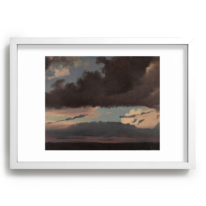 "Cloud Study" by Knud Baade, 1839 Framed Art Print