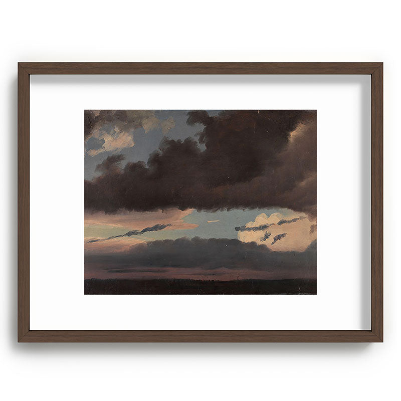 "Cloud Study" by Knud Baade, 1839 Framed Art Print