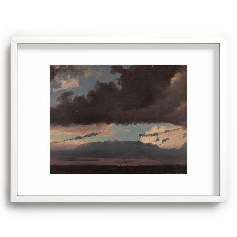 "Cloud Study" by Knud Baade, 1839 Framed Art Print