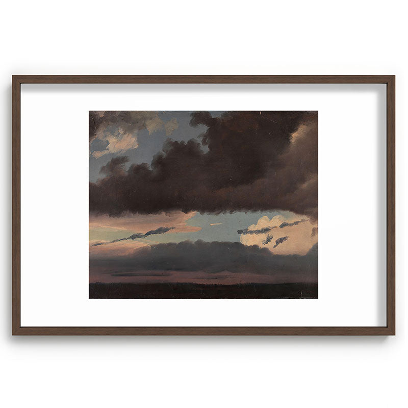 "Cloud Study" by Knud Baade, 1839 Framed Art Print