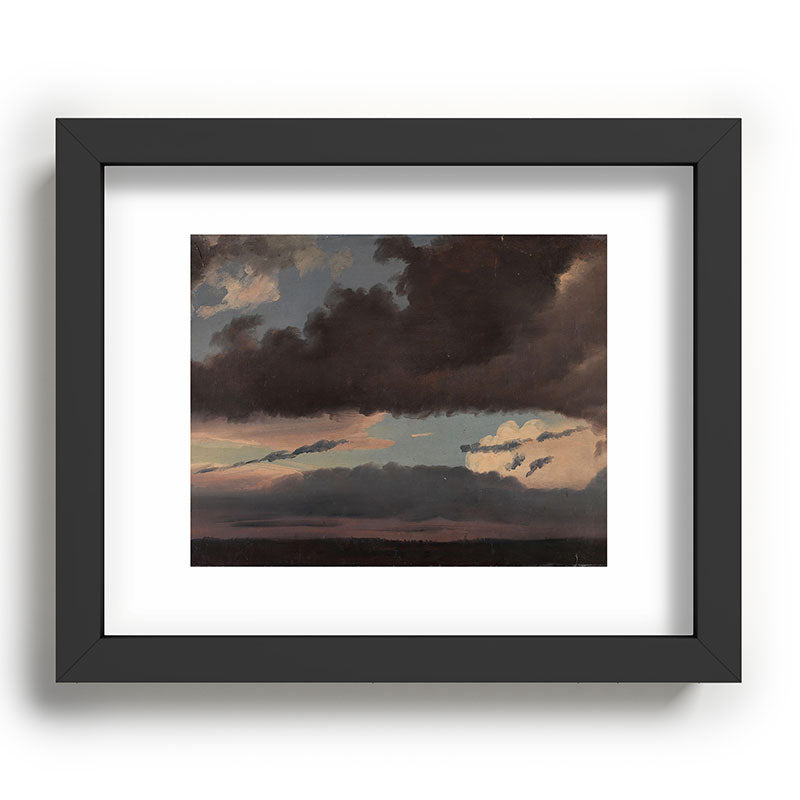 "Cloud Study" by Knud Baade, 1839 Framed Art Print