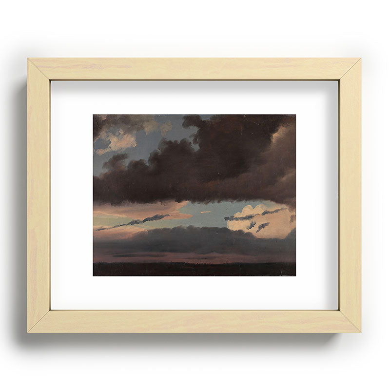 "Cloud Study" by Knud Baade, 1839 Framed Art Print