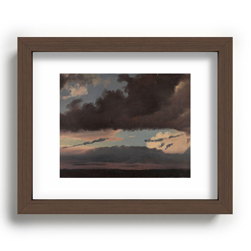 "Cloud Study" by Knud Baade, 1839 Framed Art Print