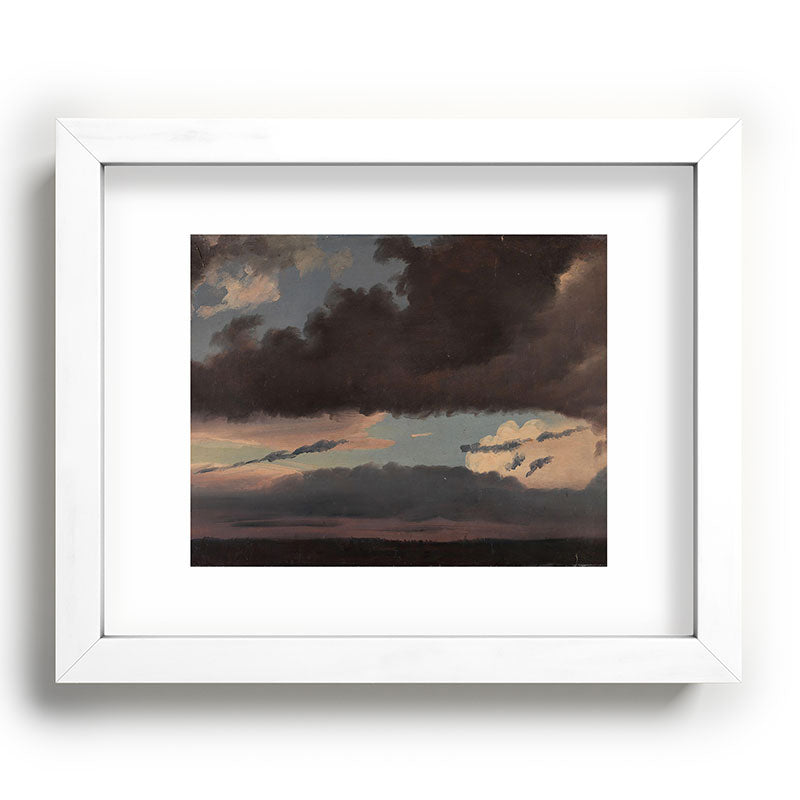 "Cloud Study" by Knud Baade, 1839 Framed Art Print