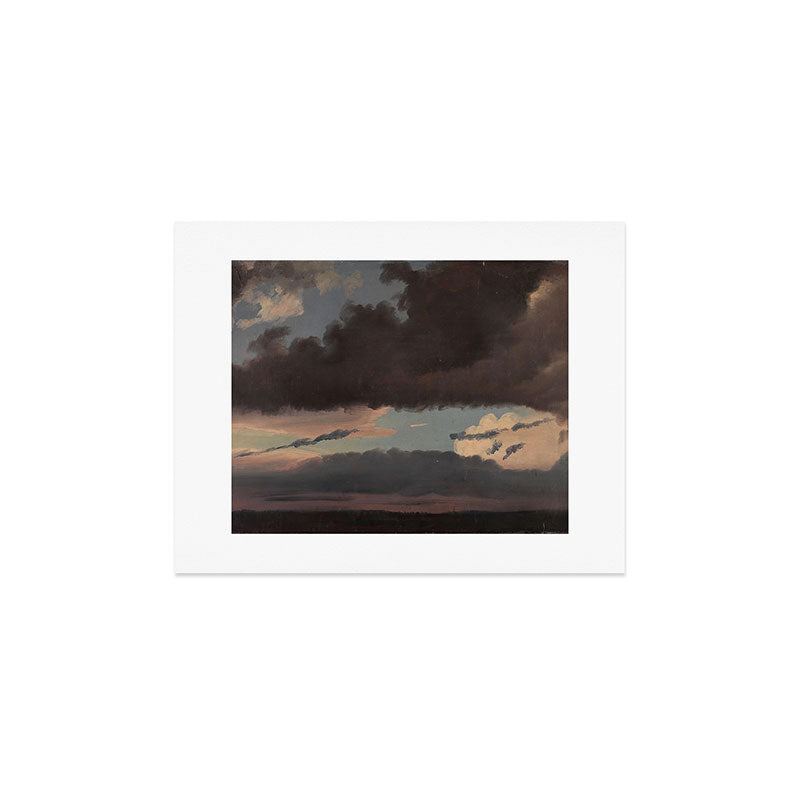 "Cloud Study" by Knud Baade, 1839 Art Print