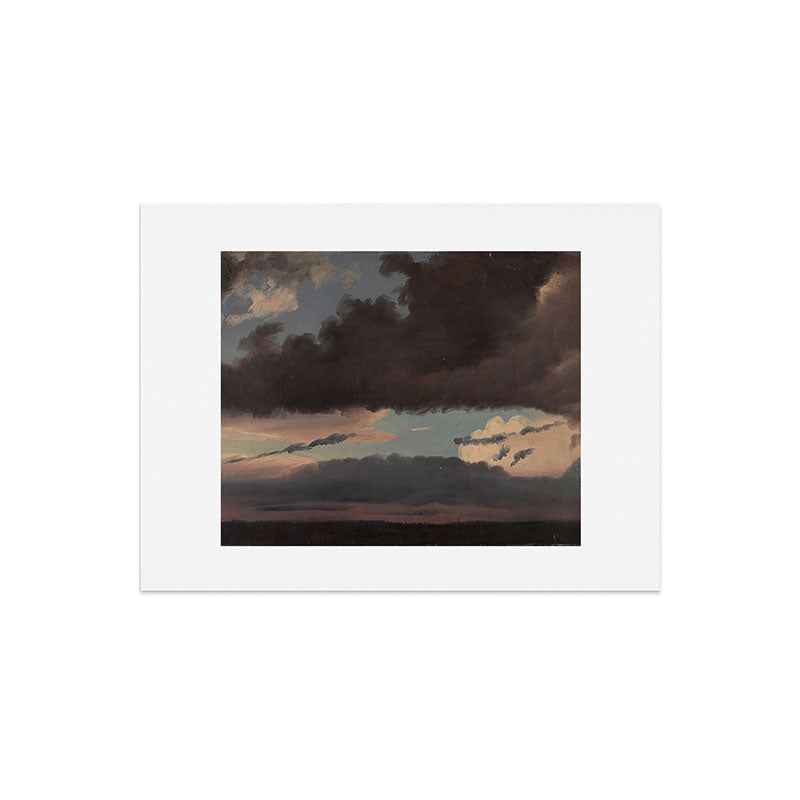 "Cloud Study" by Knud Baade, 1839 Art Print