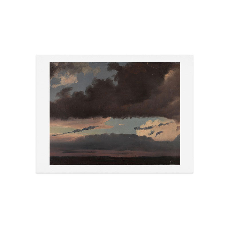 "Cloud Study" by Knud Baade, 1839 Art Print