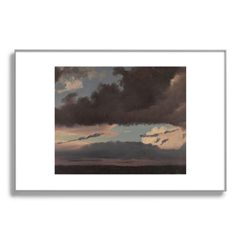 "Cloud Study" by Knud Baade, 1839 Framed Art Print