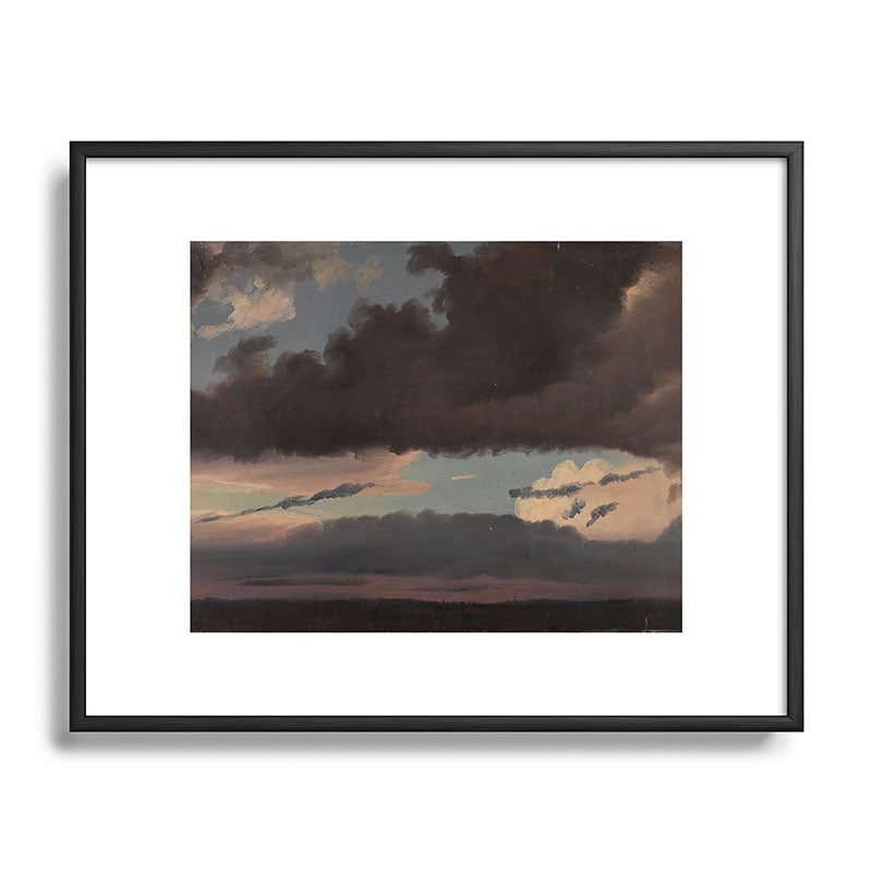 "Cloud Study" by Knud Baade, 1839 Framed Art Print
