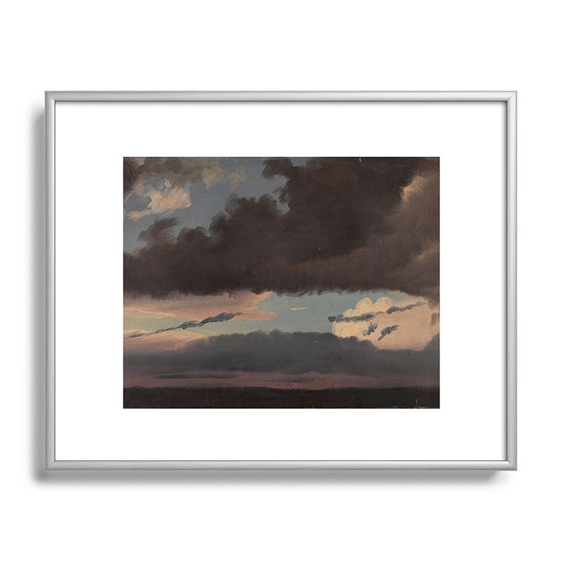 "Cloud Study" by Knud Baade, 1839 Framed Art Print