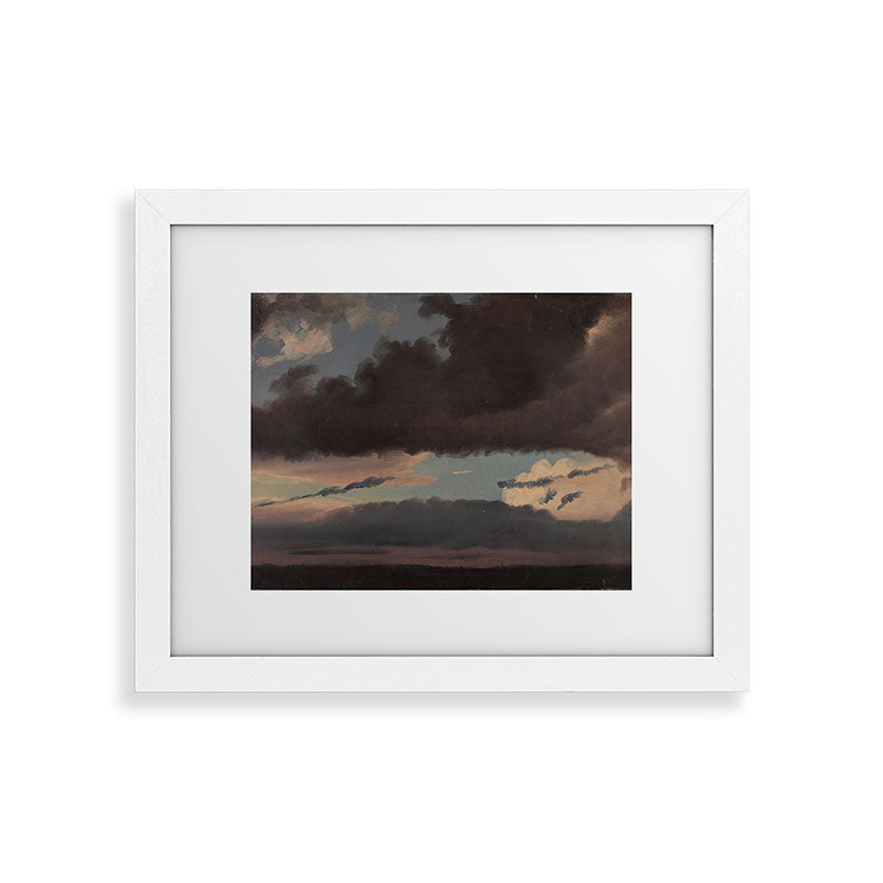 "Cloud Study" by Knud Baade, 1839 Framed Art Print