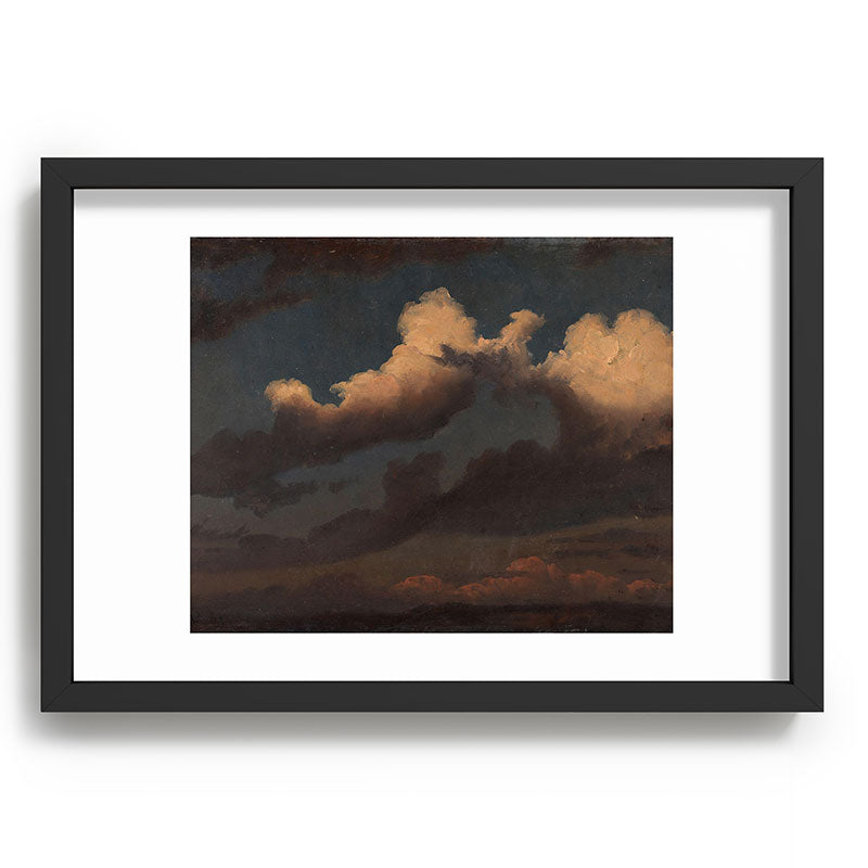 "Cloud Study" by Knud Baade, 1843 Framed Art Print