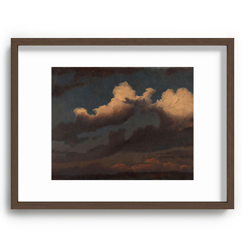 "Cloud Study" by Knud Baade, 1843 Framed Art Print