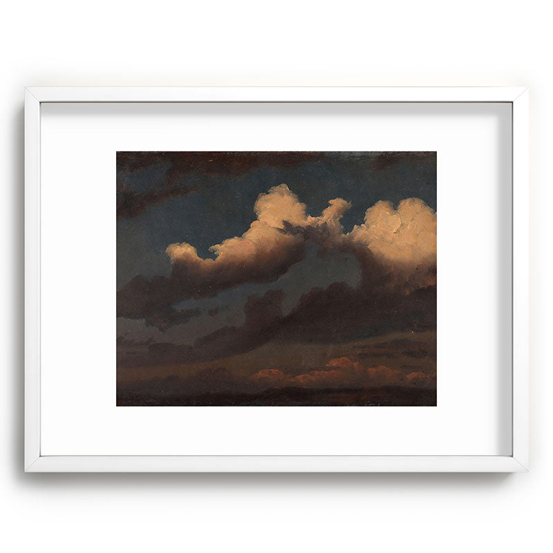 "Cloud Study" by Knud Baade, 1843 Framed Art Print