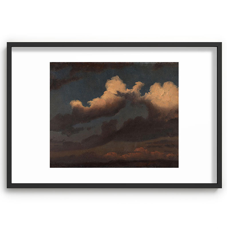 "Cloud Study" by Knud Baade, 1843 Framed Art Print