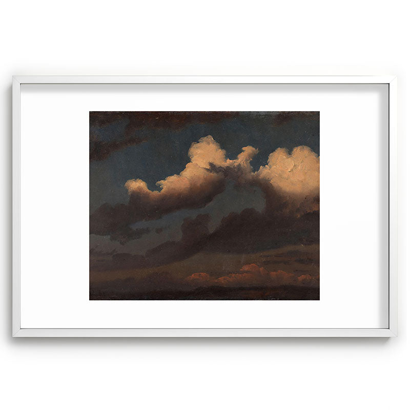 "Cloud Study" by Knud Baade, 1843 Framed Art Print