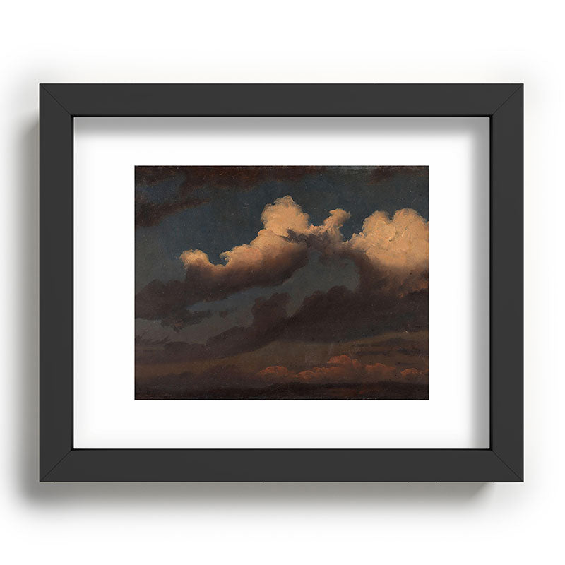 "Cloud Study" by Knud Baade, 1843 Framed Art Print