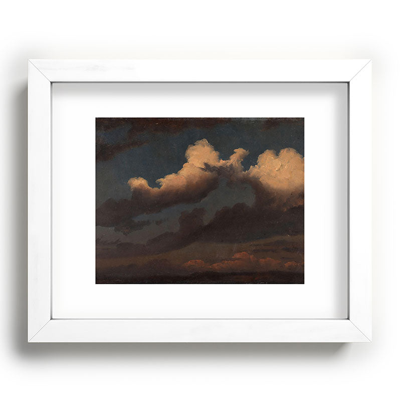 "Cloud Study" by Knud Baade, 1843 Framed Art Print