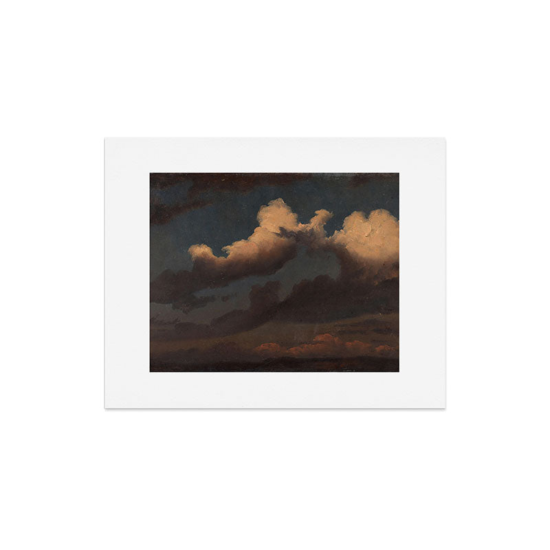 "Cloud Study" by Knud Baade, 1843 Art Print