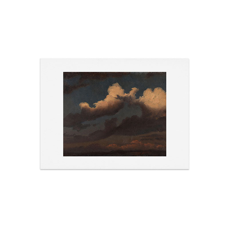 "Cloud Study" by Knud Baade, 1843 Art Print