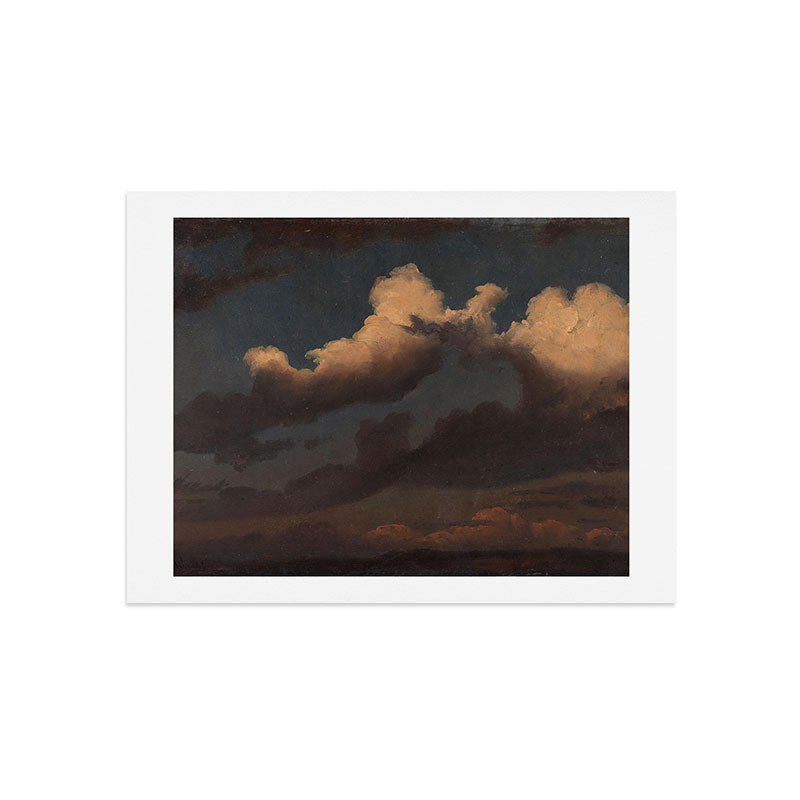 "Cloud Study" by Knud Baade, 1843 Art Print