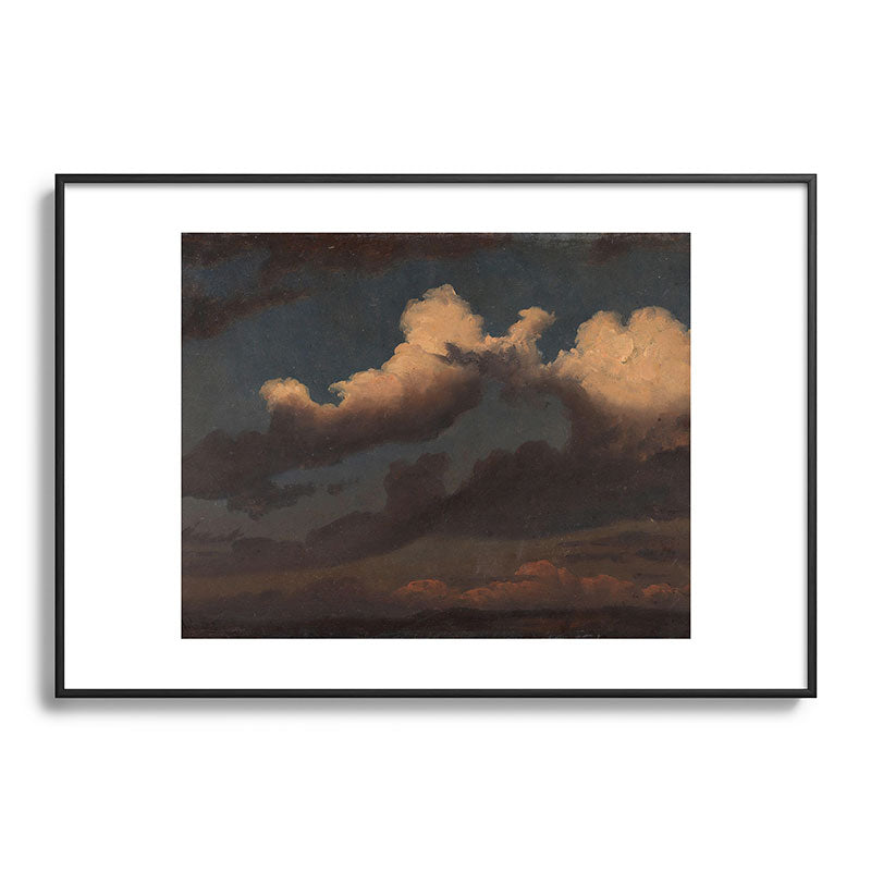 "Cloud Study" by Knud Baade, 1843 Framed Art Print