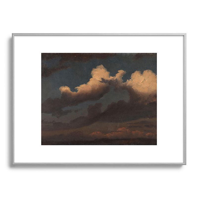 "Cloud Study" by Knud Baade, 1843 Framed Art Print