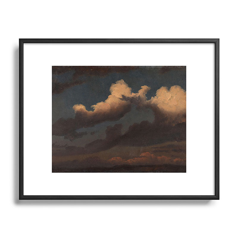 "Cloud Study" by Knud Baade, 1843 Framed Art Print