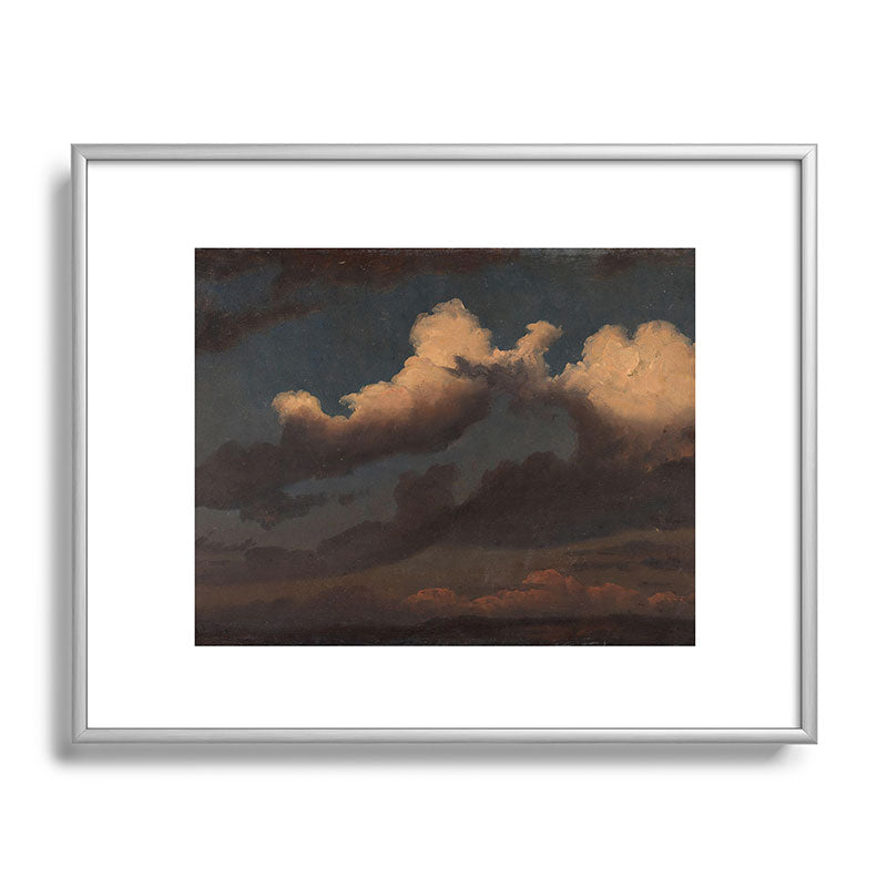 "Cloud Study" by Knud Baade, 1843 Framed Art Print