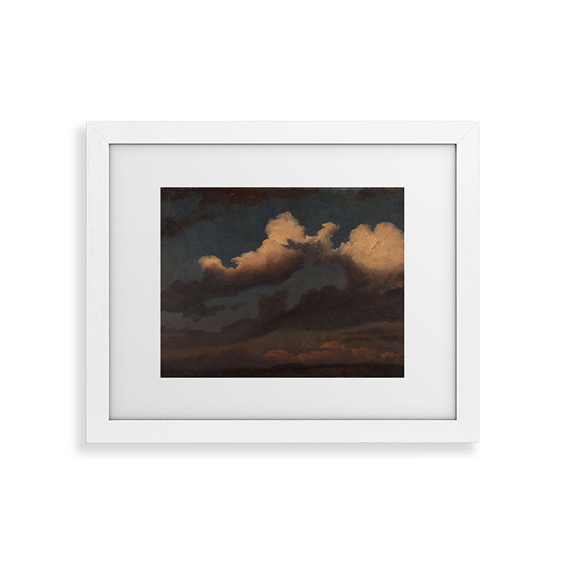 "Cloud Study" by Knud Baade, 1843 Framed Art Print