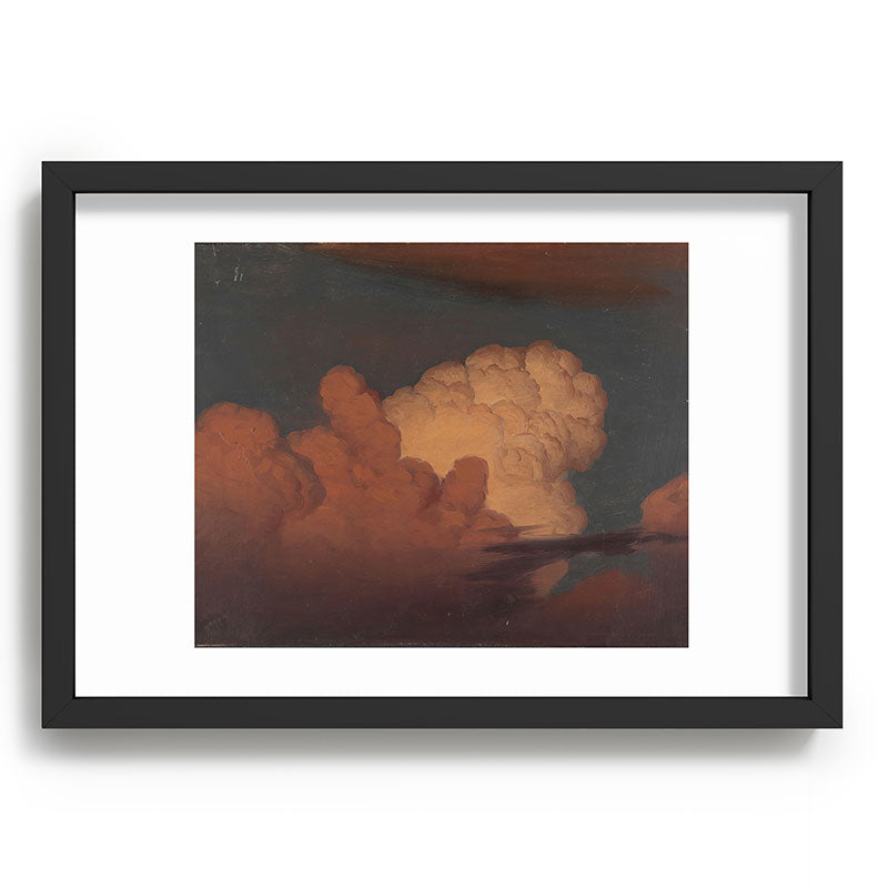 "Cloud Study" by Knud Baade, 1850 Framed Art Print