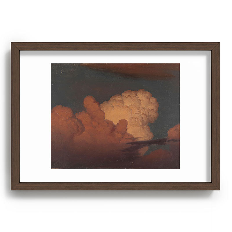 "Cloud Study" by Knud Baade, 1850 Framed Art Print