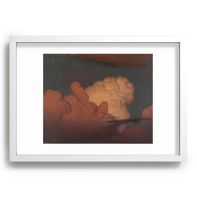 "Cloud Study" by Knud Baade, 1850 Framed Art Print