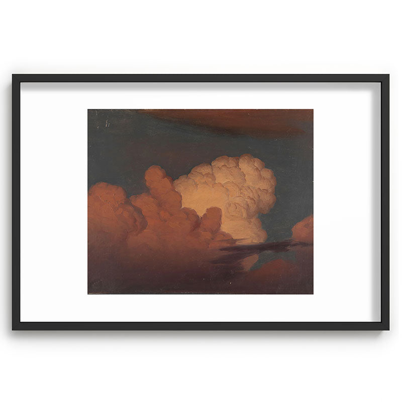 "Cloud Study" by Knud Baade, 1850 Framed Art Print