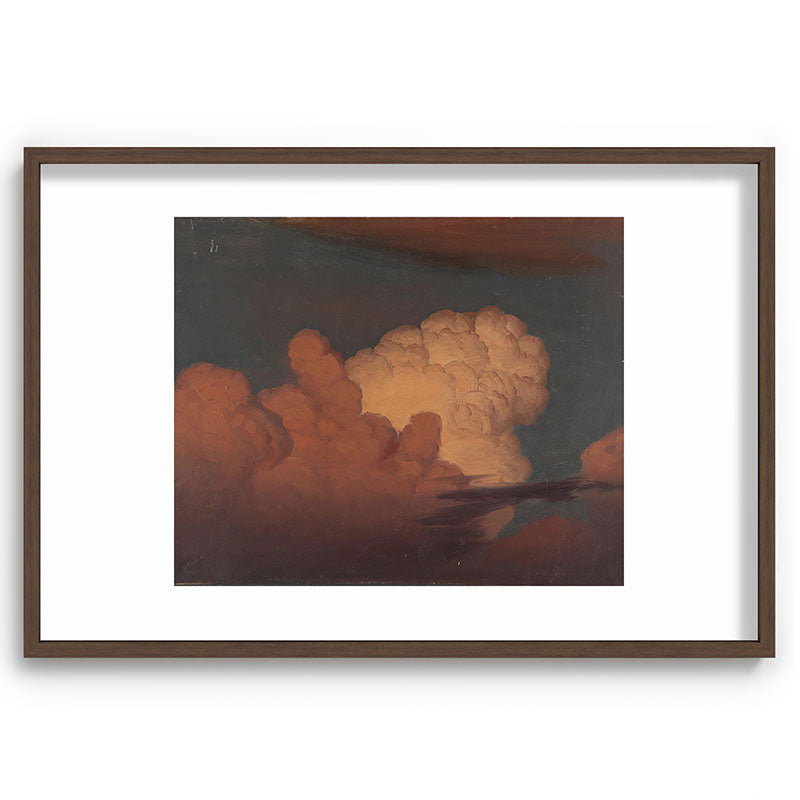 "Cloud Study" by Knud Baade, 1850 Framed Art Print