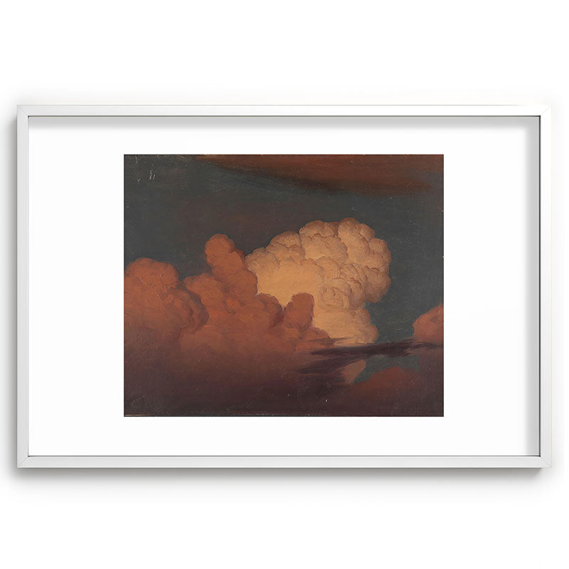 "Cloud Study" by Knud Baade, 1850 Framed Art Print