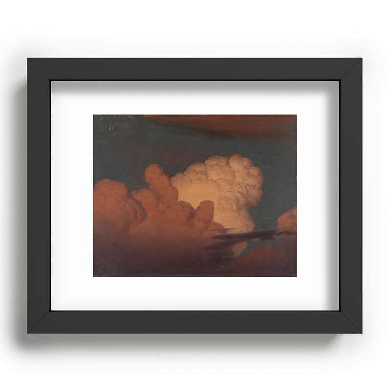 "Cloud Study" by Knud Baade, 1850 Framed Art Print