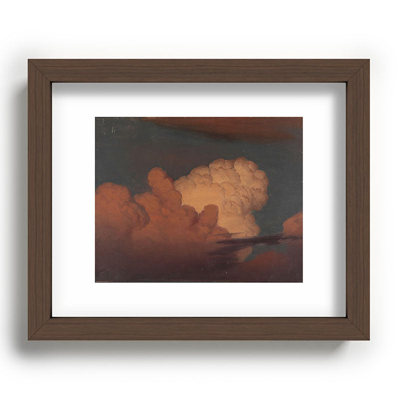 "Cloud Study" by Knud Baade, 1850 Framed Art Print