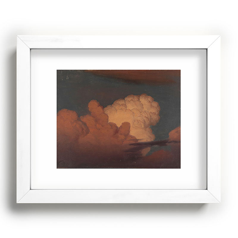 "Cloud Study" by Knud Baade, 1850 Framed Art Print