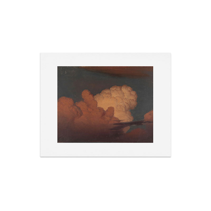 "Cloud Study" by Knud Baade, 1850 Art Print